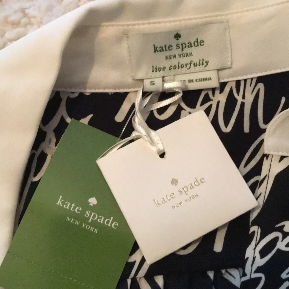 Kate Soade Ooh La La blouse‎ new with tags
